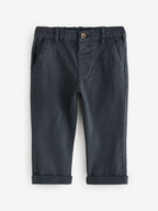 Navy/Stone Stretch Chino Trousers 2 Pack (3mths-7yrs)