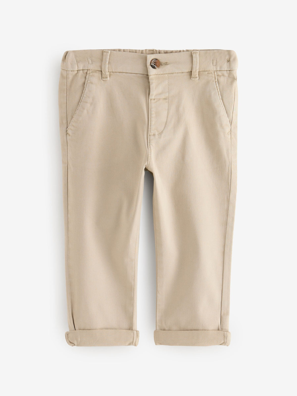 Navy/Stone Stretch Chino Trousers 2 Pack (3mths-7yrs)