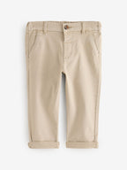 Navy/Stone Stretch Chino Trousers 2 Pack (3mths-7yrs)