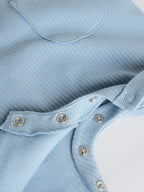 Blue Grandad Button Neck Baby Rompers 4 Pack