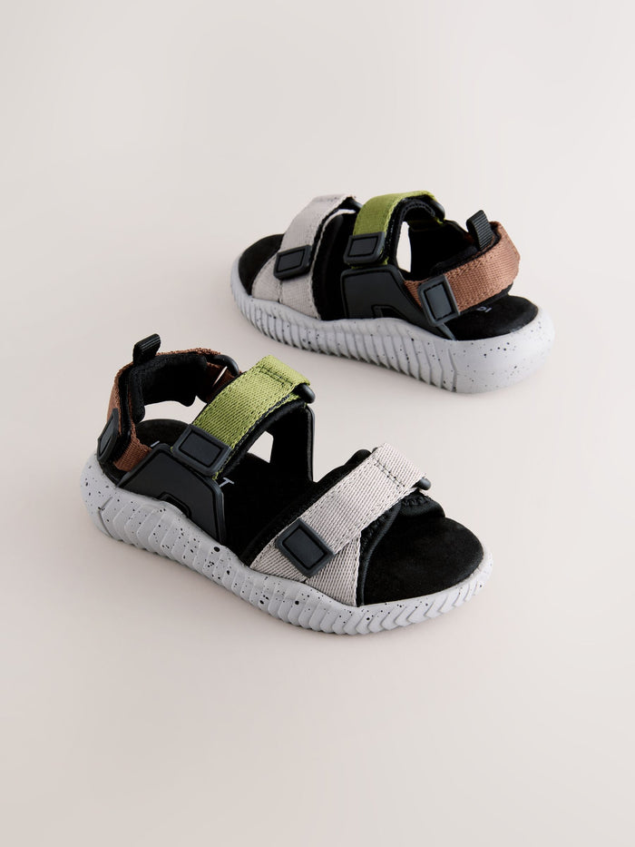Grey/Black Utility Trekker Walking Sandals