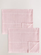 2 Pack Pink Cotton Baby Cellular Blankets