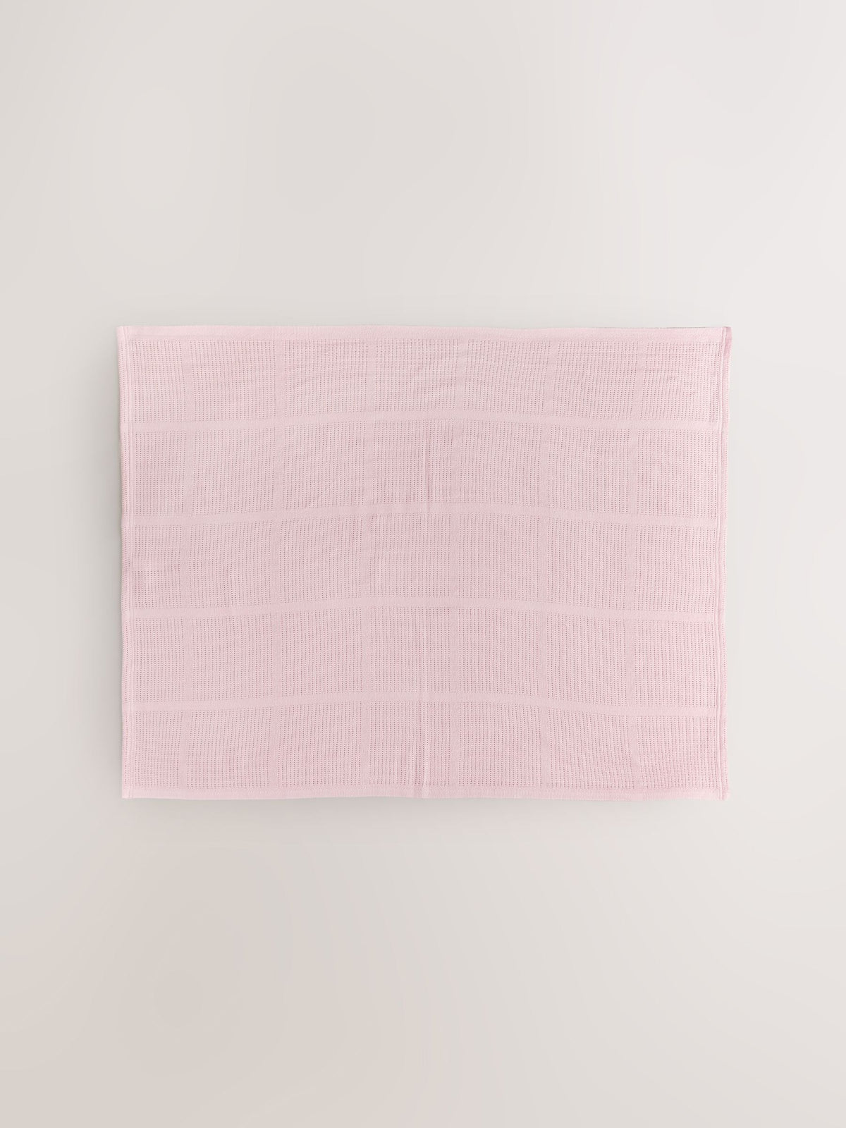 2 Pack Pink Cotton Baby Cellular Blankets