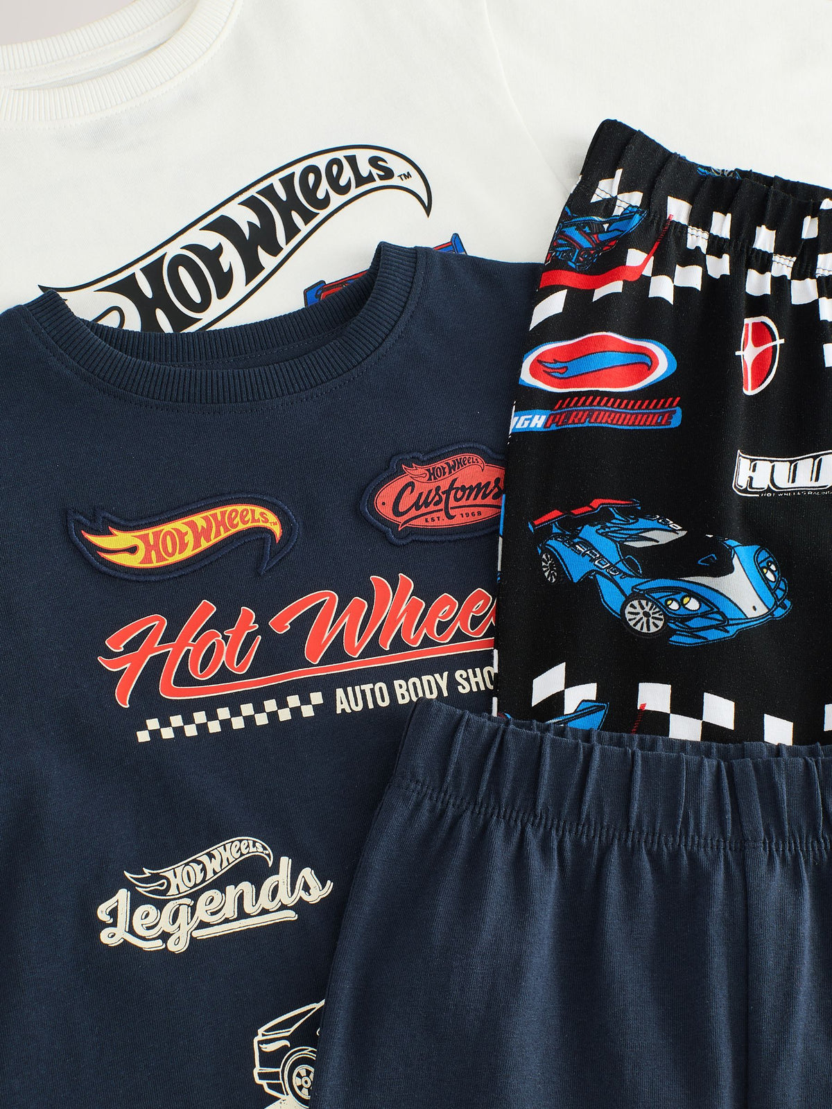 Multi Hot Wheels Snuggle Pyjamas 2 Pack (9mths-9yrs)