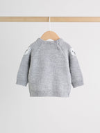 Grey Bear Knitted Top and Leggings Set (0mths-2yrs)