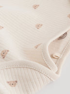 Neutral Bear Baby Long Sleeve Bodysuits 5 Pack