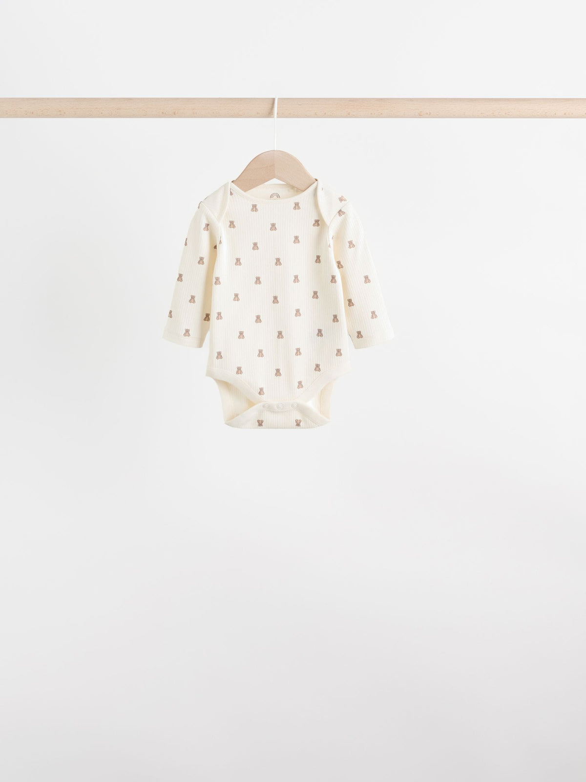 Neutral Bear Baby Long Sleeve Bodysuits 5 Pack