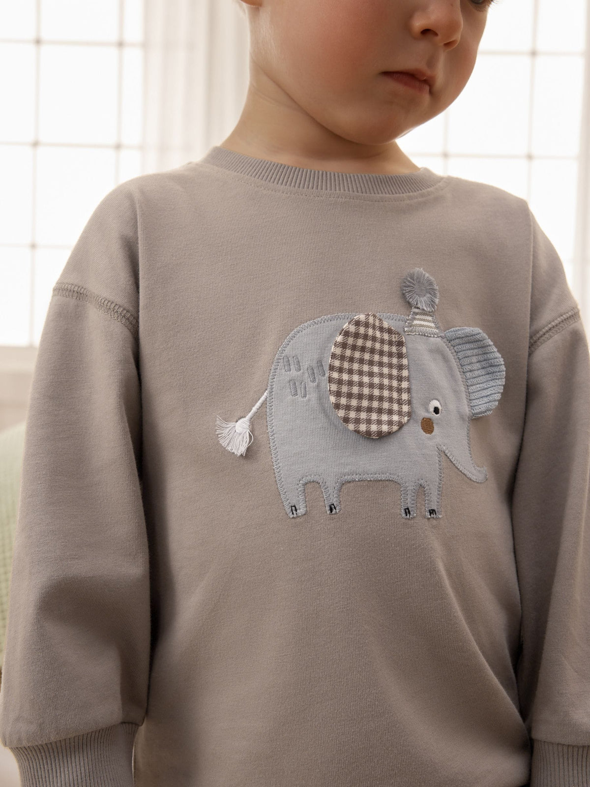 Olive Green/Stone/Ecru Animal Check Woven Bottom Pyjamas 3 Pack (9mths-12yrs)