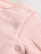 Modern Pink 2.5 TOG Removable Sleeve Muslin Baby Sleep Bag
