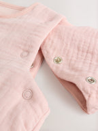 Modern Pink 2.5 TOG Removable Sleeve Muslin Baby Sleep Bag