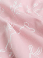Pink Bunny Two Way Zip Baby Sleepsuits 3 Pack (0mths-2yrs)
