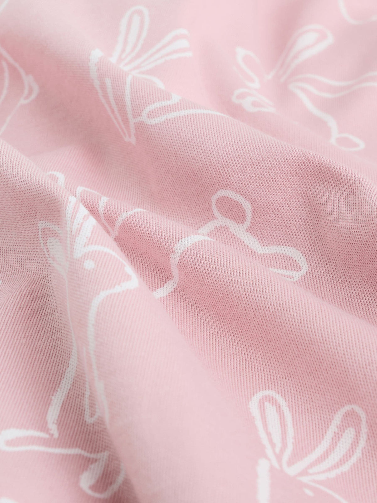Pink Bunny Two Way Zip Baby Sleepsuits 3 Pack (0mths-2yrs)