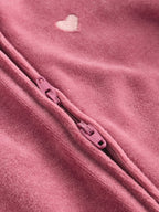 Pink Velour Baby Sleepsuits 2 Pack