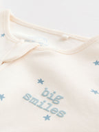 Blue Two Way Zip Baby Sleepsuits 3 Pack (0-2yrs)