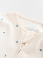Blue Two Way Zip Baby Sleepsuits 3 Pack (0-2yrs)
