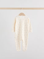 Blue Two Way Zip Baby Sleepsuits 3 Pack (0-2yrs)