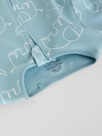Blue Baby Linear Elephant Sleepsuits 3 Pack (0-2yrs)