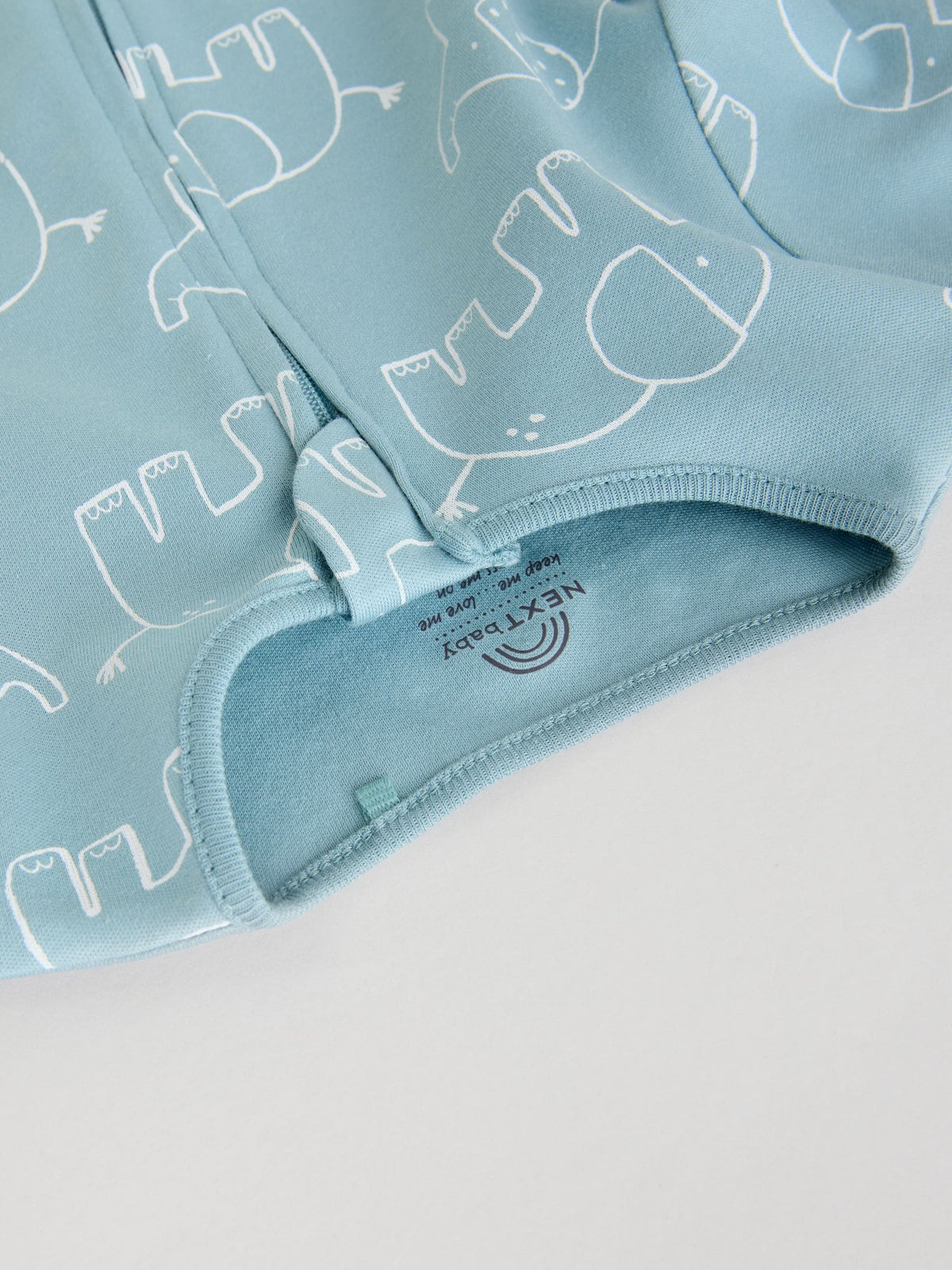 Blue Baby Linear Elephant Sleepsuits 3 Pack (0-2yrs)