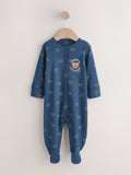 Navy Daddys Little Cub Baby Family Sleepsuit (0-2yrs)