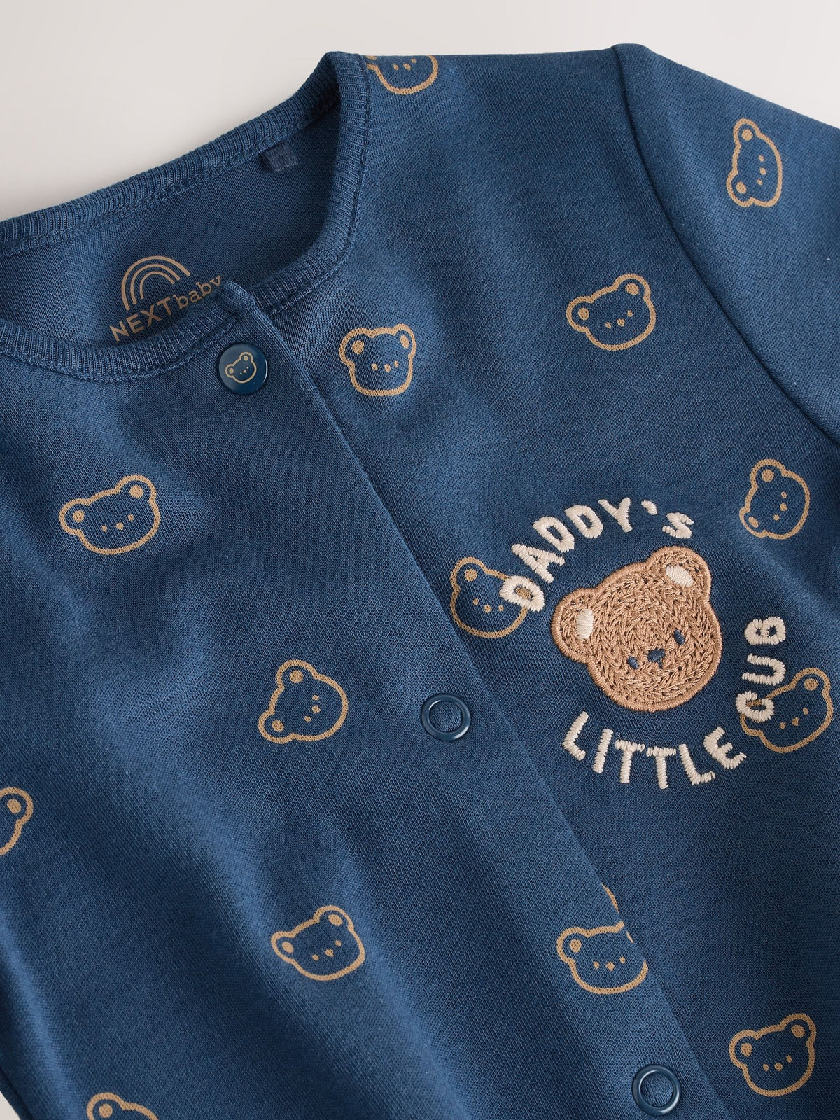 Navy Daddys Little Cub Baby Family Sleepsuit (0-2yrs)