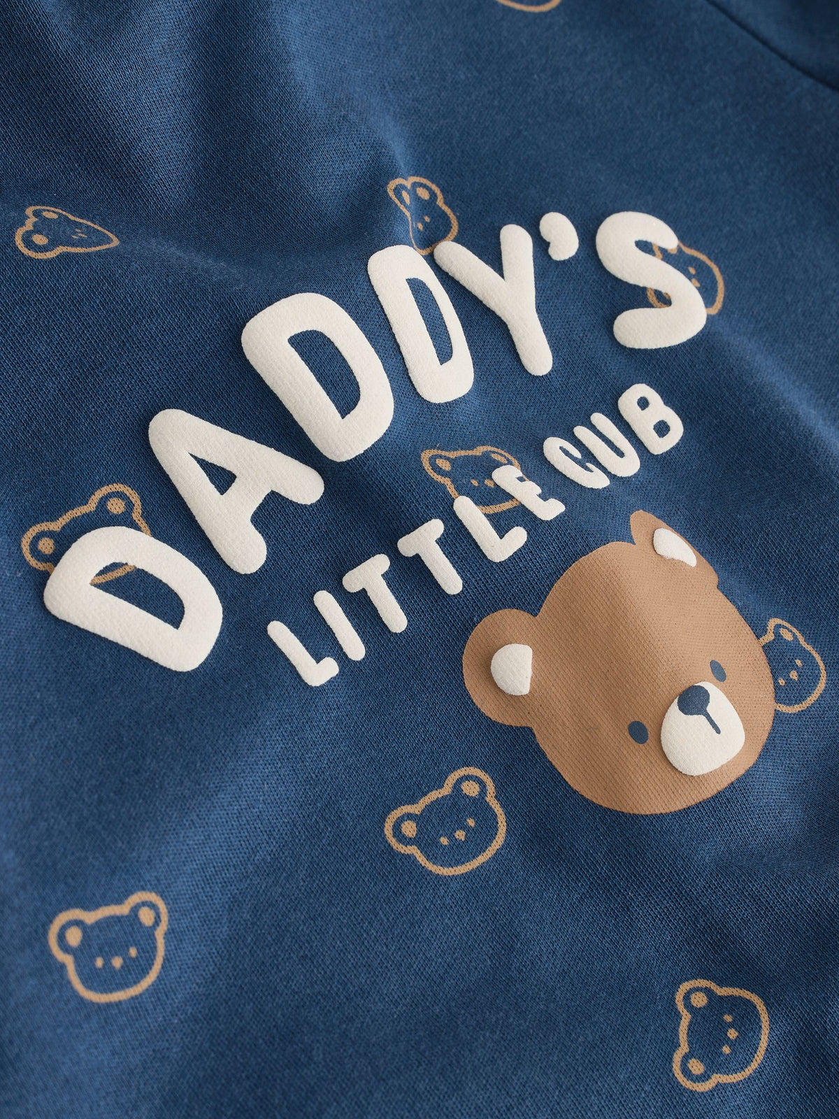 Navy Daddys Little Cub Baby Family Sleepsuit (0-2yrs)