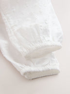 Pink/White Romper and Knitted Dungarees with Tights 3 Piece Set (0mths-2yrs)