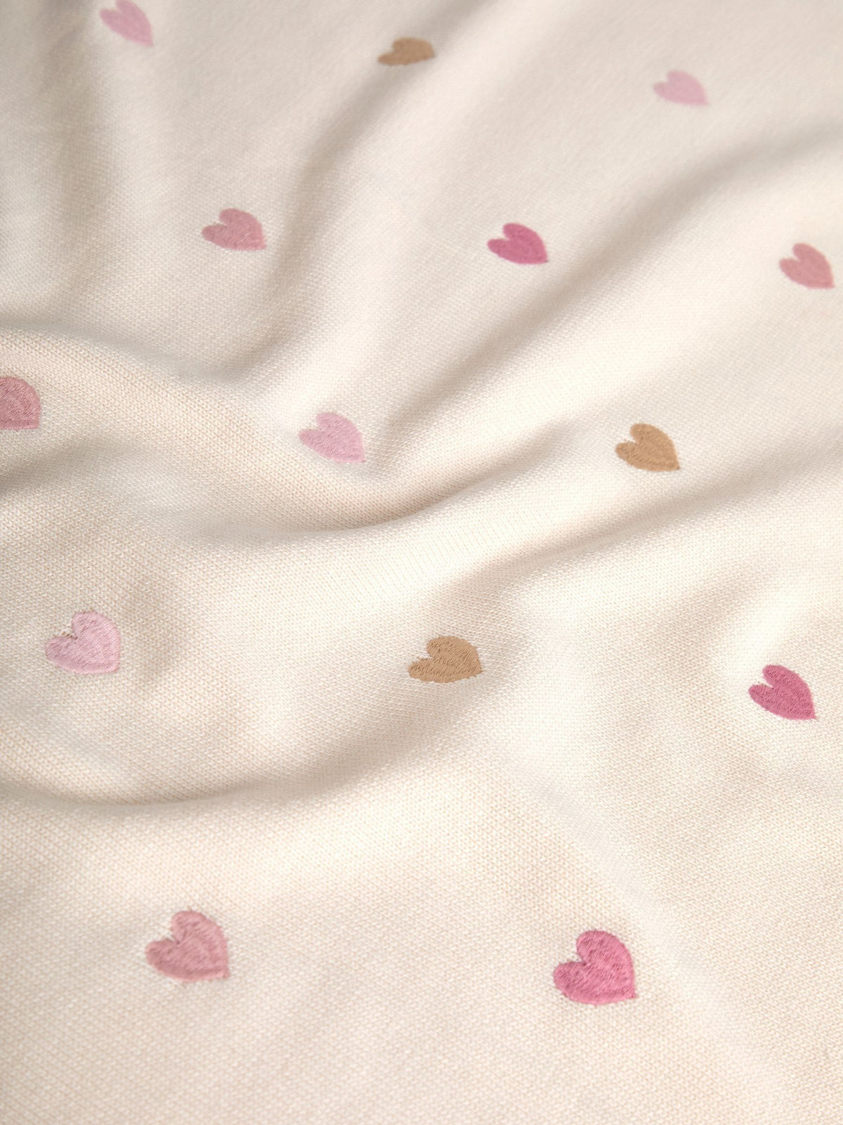 JoJo Maman Bébé Heart Embroidered Shawl