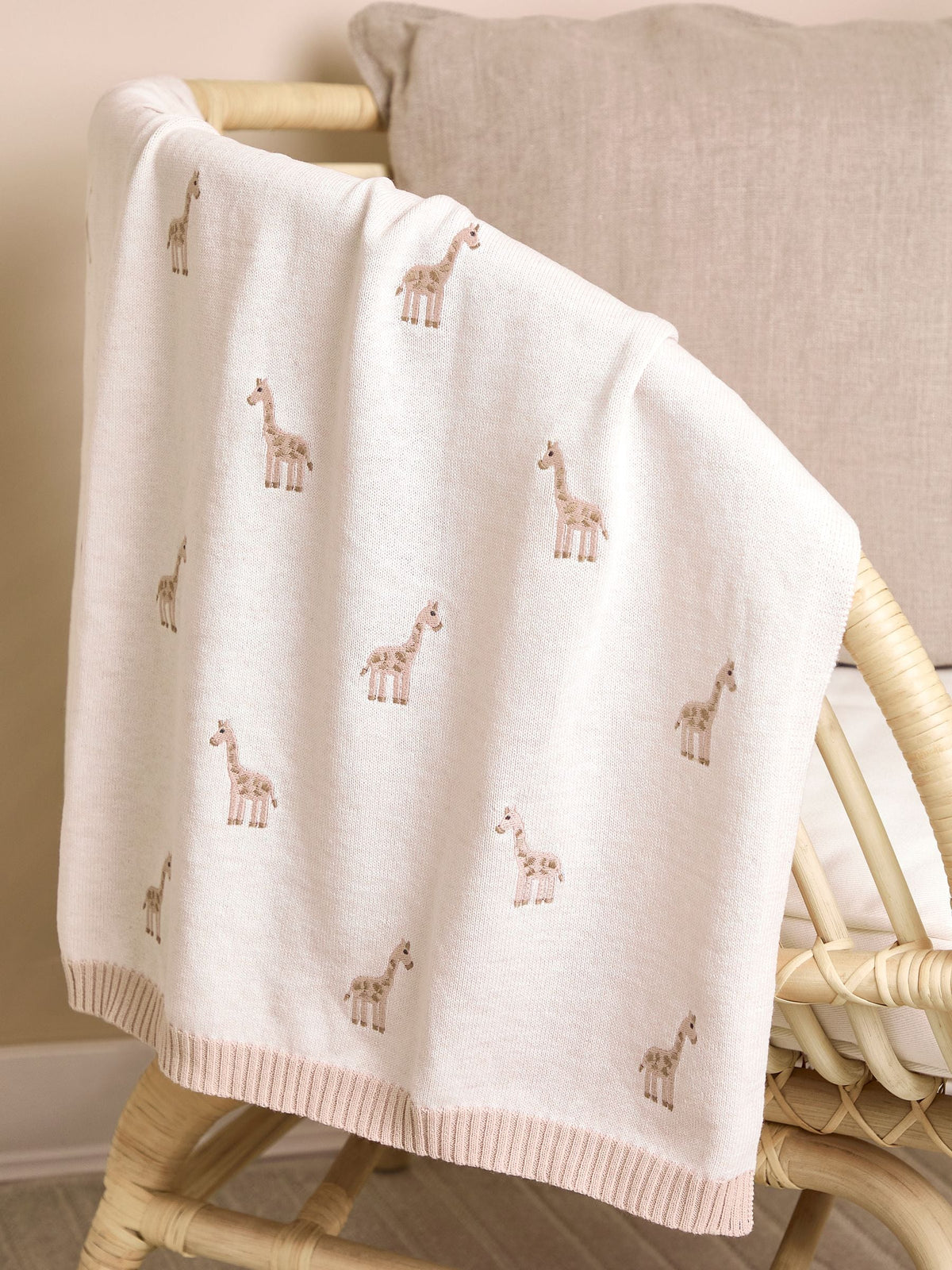 JoJo Maman Bébé Giraffe Embroidered Shawl