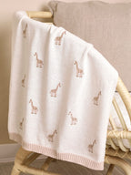 JoJo Maman Bébé Giraffe Embroidered Shawl