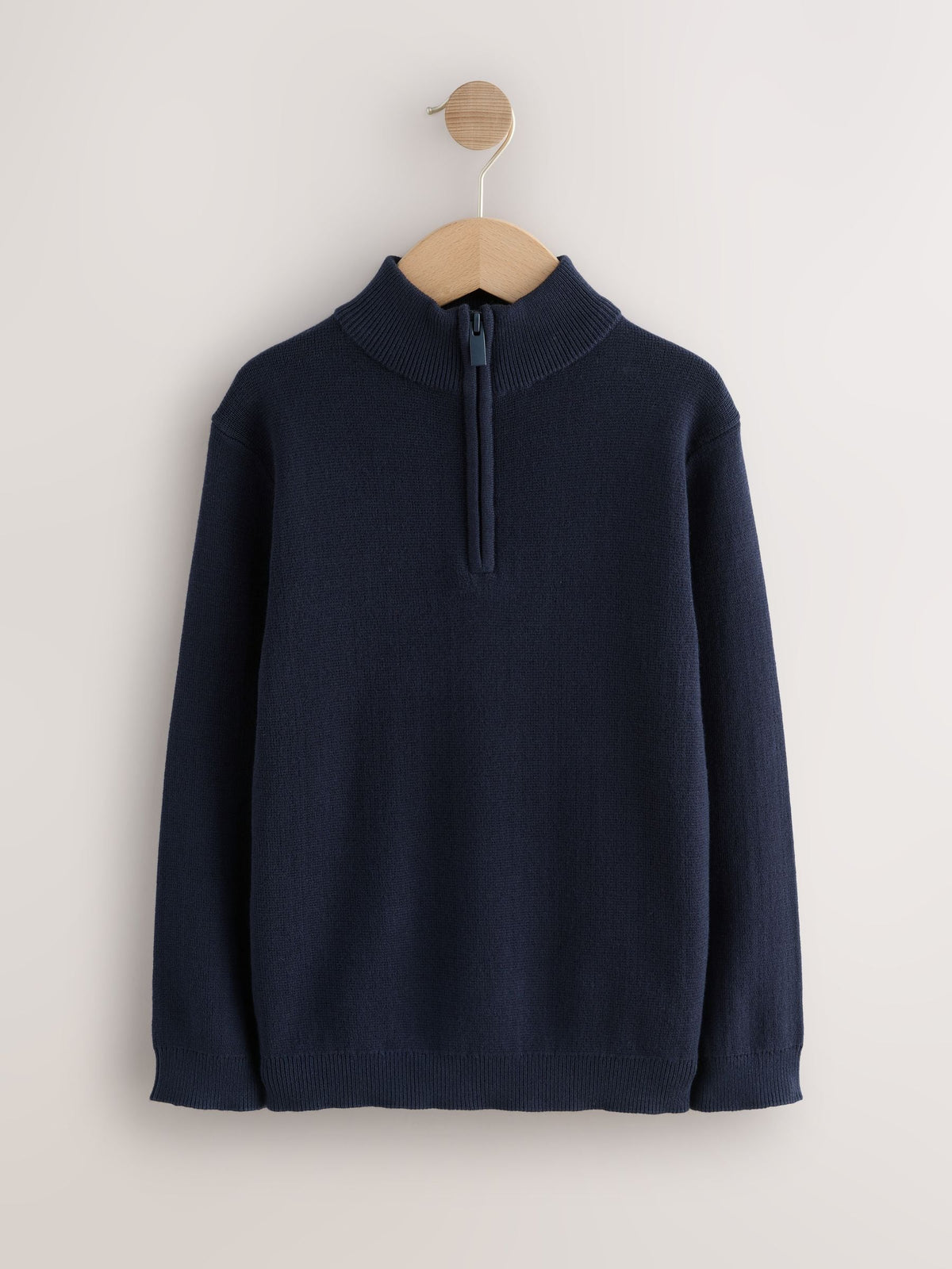Navy Blue Quarter Zip Jumper (3-16yrs)