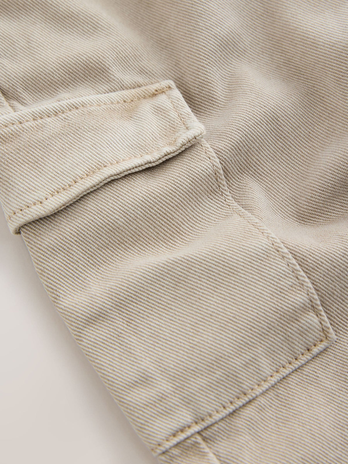 Stone Washed Wide Leg Cargo Trousers (3mths-7yrs)