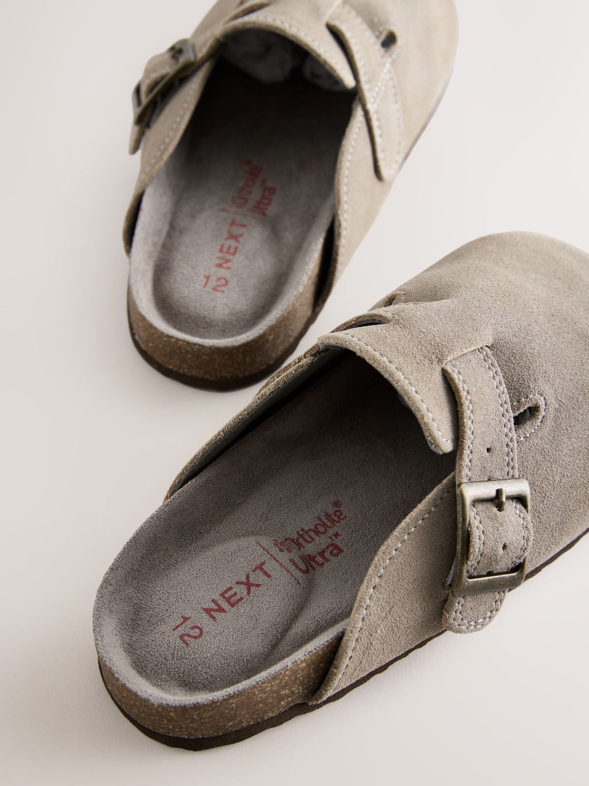 Neutral Suede Corkbed Clogs