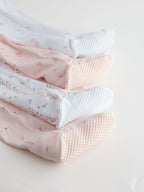 Pink Two Way Zip Baby Sleepsuit 4 Pack (0mths-2yrs)