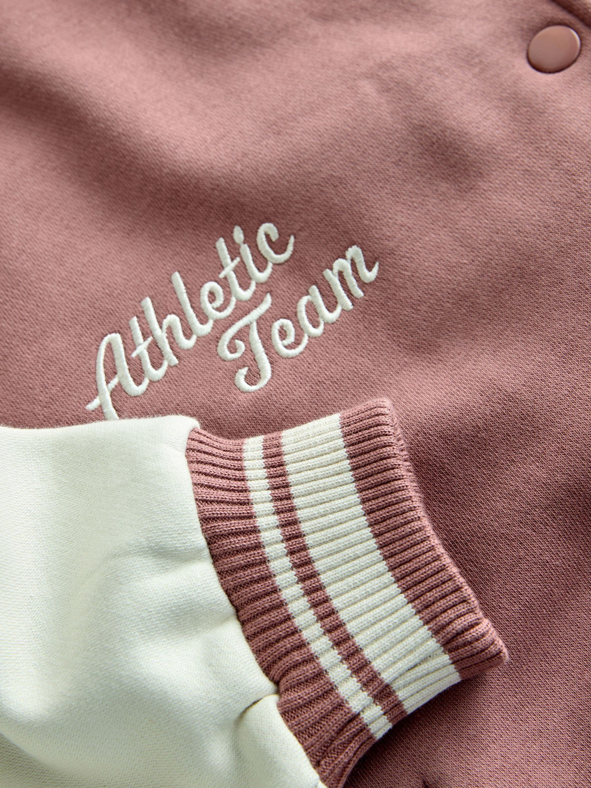 Brown/Cream Varsity Embroidered Jacket (3-16yrs)