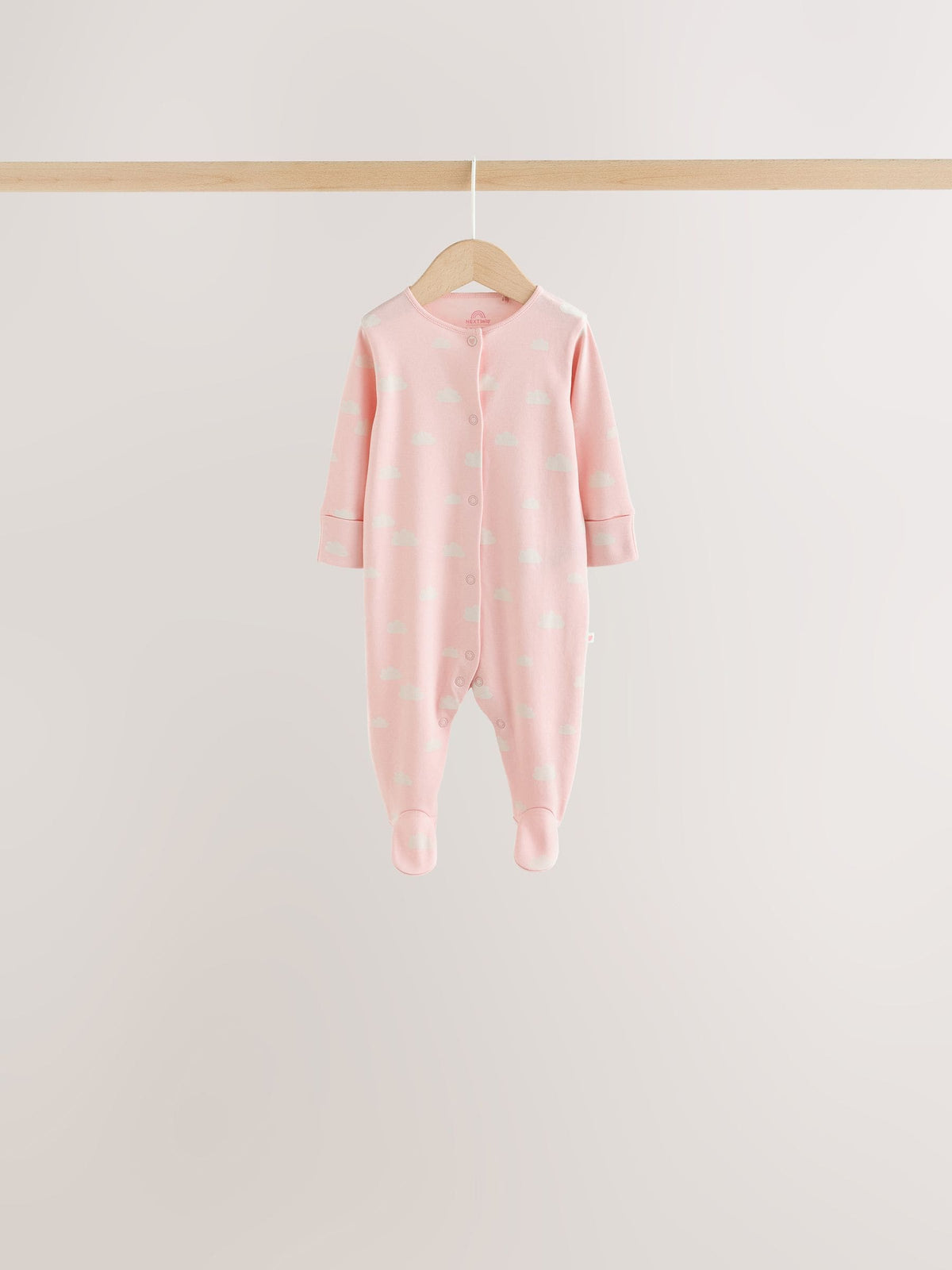 Ecru/Pink Cloud Baby Sleepsuit 7 Pack (0mths-3yrs)