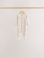 Ecru/Pink Cloud Baby Sleepsuit 7 Pack (0mths-3yrs)