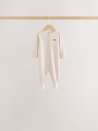 Ecru/Pink Cloud Baby Sleepsuit 7 Pack (0mths-3yrs)