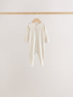 Ecru/Pink Cloud Baby Sleepsuit 7 Pack (0mths-3yrs)