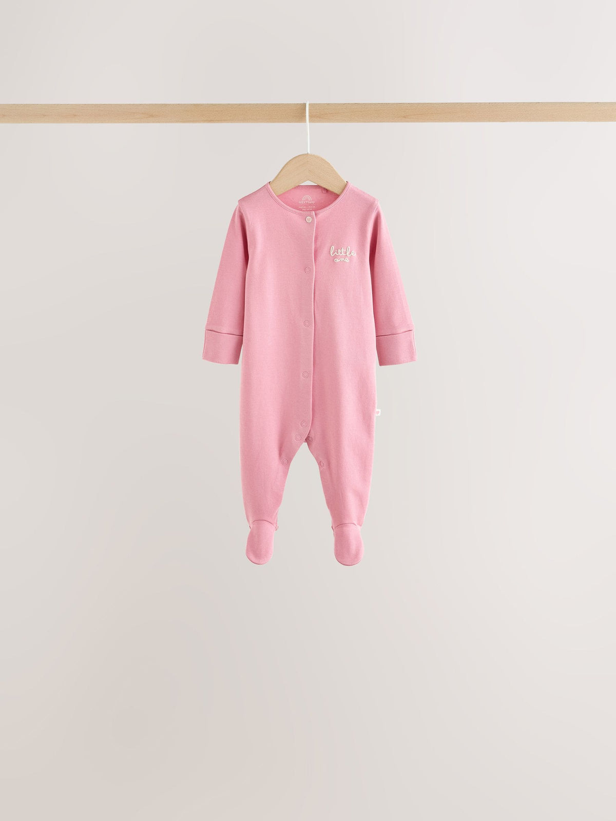 Ecru/Pink Cloud Baby Sleepsuit 7 Pack (0mths-3yrs)