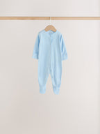 Pale Blue Cloud Sleepsuits 7 Pack (0mths-2yrs)