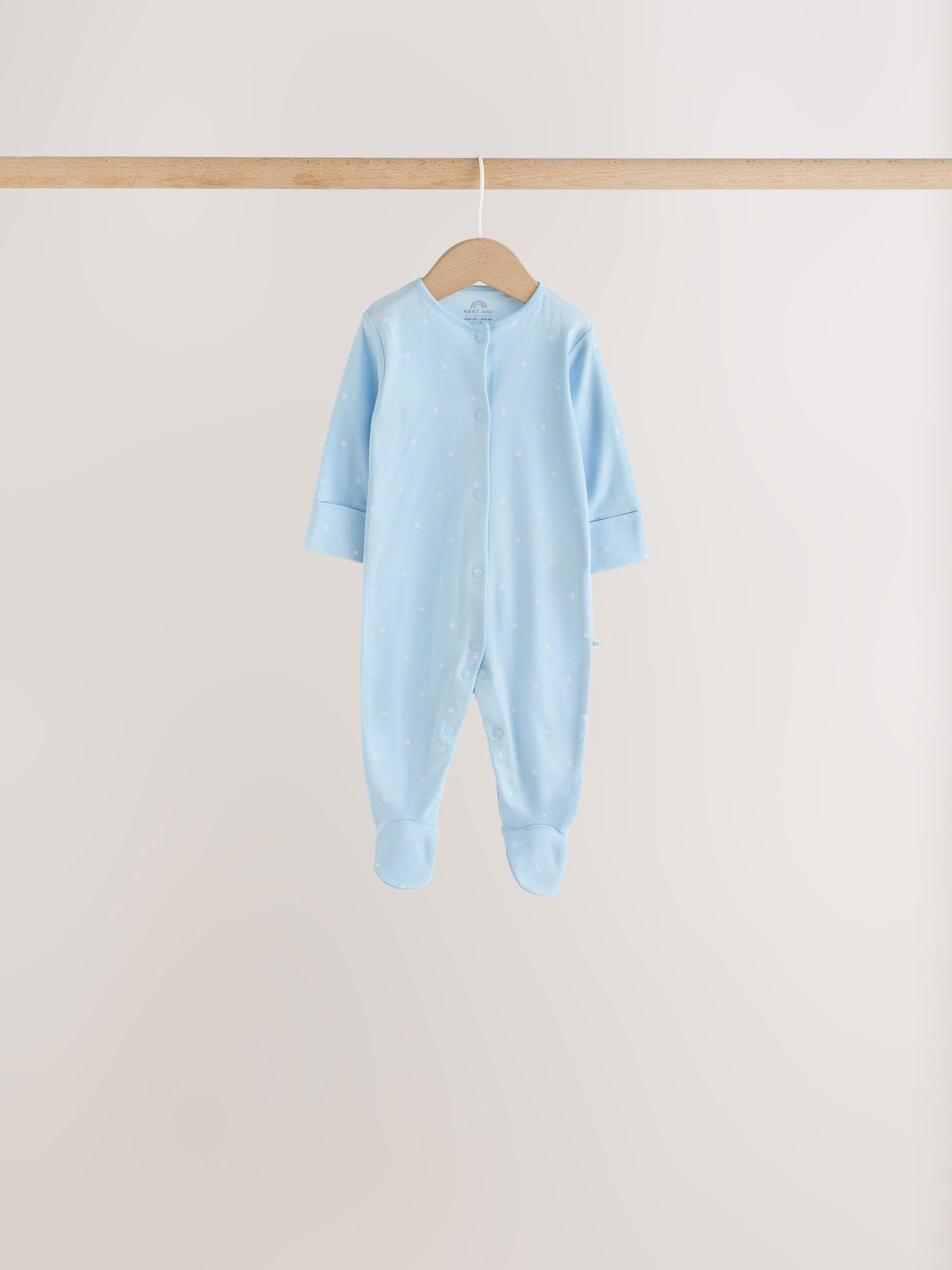 Pale Blue Cloud Sleepsuits 7 Pack (0mths-2yrs)