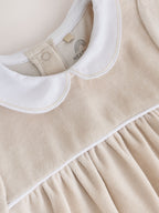 Neutral Collared Baby Sleepsuit (0-2yrs)