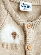 JoJo Maman Bébé Natural Sheep Knit All-In-One
