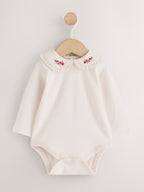 Red Check Baby Long Sleeve Bodysuit Bubble Skirt And Tights Set 3 Piece (0mths-2yrs)