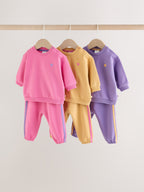 Purple Sweat and Jogger Baby 6 Piece Set (0mths-2yrs)