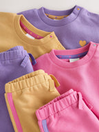 Purple Sweat and Jogger Baby 6 Piece Set (0mths-2yrs)
