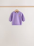 Purple Sweat and Jogger Baby 6 Piece Set (0mths-2yrs)