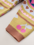 Green Fairisle Knitted Cardigan and Leggings Baby Set 2 Piece (0mths-2yrs)