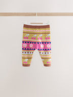 Green Fairisle Knitted Cardigan and Leggings Baby Set 2 Piece (0mths-2yrs)