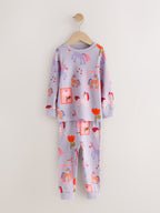 Lilac Purple Unicorn Snuggle Pyjamas 3 Pack (9mths-12yrs)